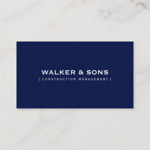 MASCULINE BUSINESS CARD :: simply smart  navy blue