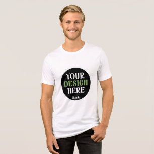 Masculine, clean, sharp & confident Tri-Blend shirt