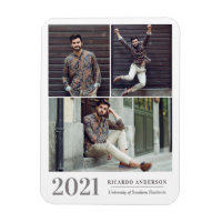 Masculine College Photo Graduation Announcement