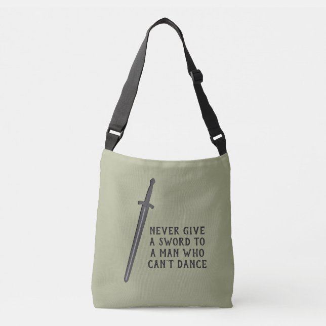 Masculine Dance Theme on Your Choice of Colour Crossbody Bag (Front)