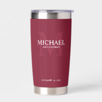 Masculine Personalised Monogram and Name Groomsmen