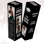 Masculine Photo Graduation Gift Wine Box<br><div class="desc">Commemorate Your Graduate's Accomplishments with this Customised Graduation Wine Box . Our personalised wine box is the perfect way to celebrate your grad's hard work and dedication. This one-of-a-kind wine box features customised photos of the graduate, a brief bio, and inspiring quotes to mark this special milestone. The design is influenced...</div>