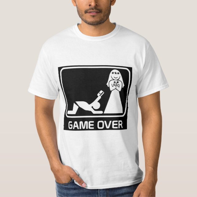 Masculine t-shirt GAME OVER (Front)