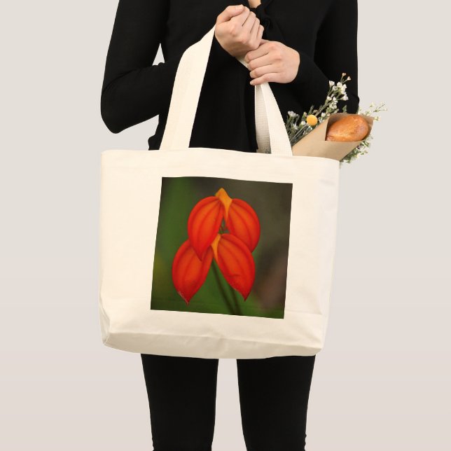 Masdevallia ignea Orchid Large Tote Bag (Front (Product))