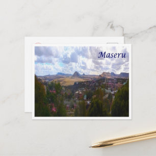 Maseru - Lesotho - Aerial View - Postcard