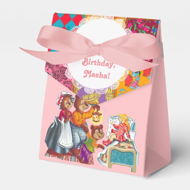 Masha and 3 bears favour box (Front Side)