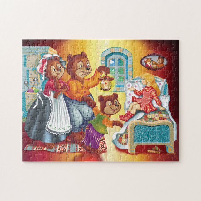 Masha and 3 bears jigsaw puzzle (Horizontal)
