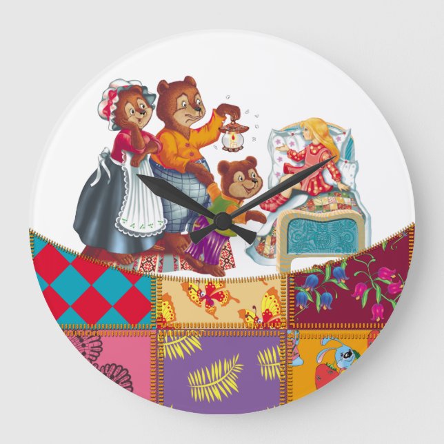 Masha and 3 bears large clock (Front)
