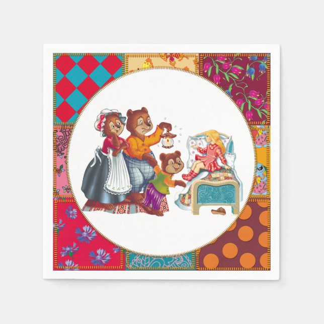 Masha and 3 bears napkin (Front)