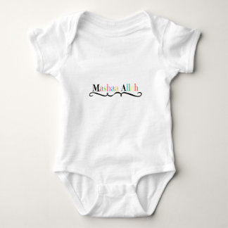 Mashaa Allah  large swirl Baby Bodysuit