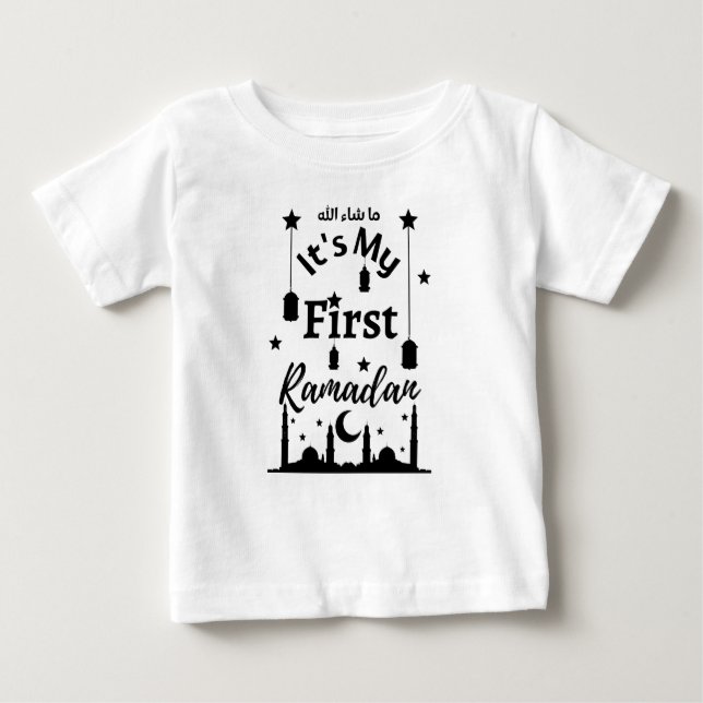 Masha'allah It is My First Ramadan Baby T-Shirt (Front)