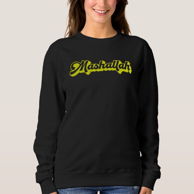 Mashallah  Islam Muslim Sweatshirt (Front)