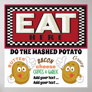 Mashed Potato Station Wedding Poster