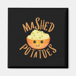 Mashed Potatoes And Gravy Matching Halloween Best  Magnet