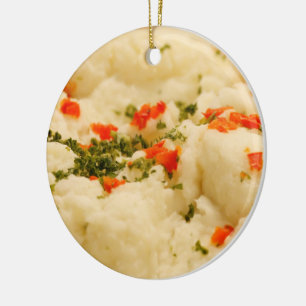 Mashed Potatoes Ceramic Tree Decoration