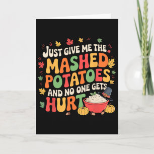 Mashed Potatoes Lover Funny Thanksgiving Christmas Card