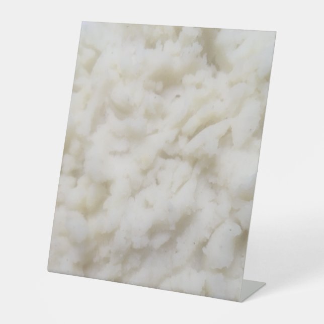 Mashed Potatoes Pedestal Sign (Front)