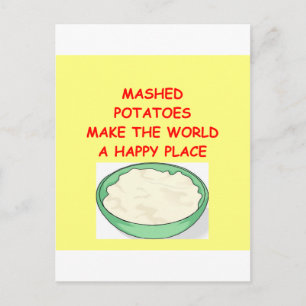 mashed potatoes postcard