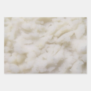 Mashed Potatoes Wrapping Paper Sheet