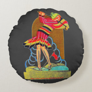 "Mashie niblick" Round Cushion