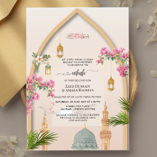 Masjid An-Nabawi Personalised Nikah Invitation
