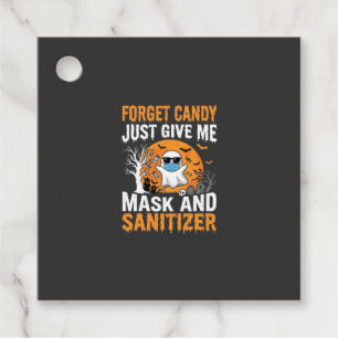 Mask and Sanitizer Halloween Ghost Design_1 Favour Tags