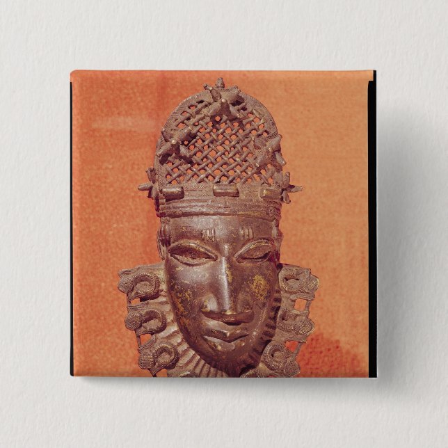 Mask, Benin 15 Cm Square Badge (Front)