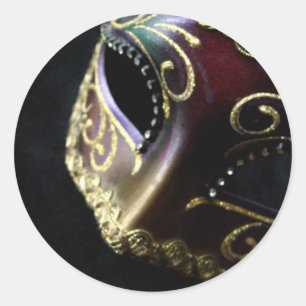 Mask Classic Round Sticker