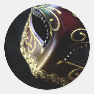 Mask Classic Round Sticker