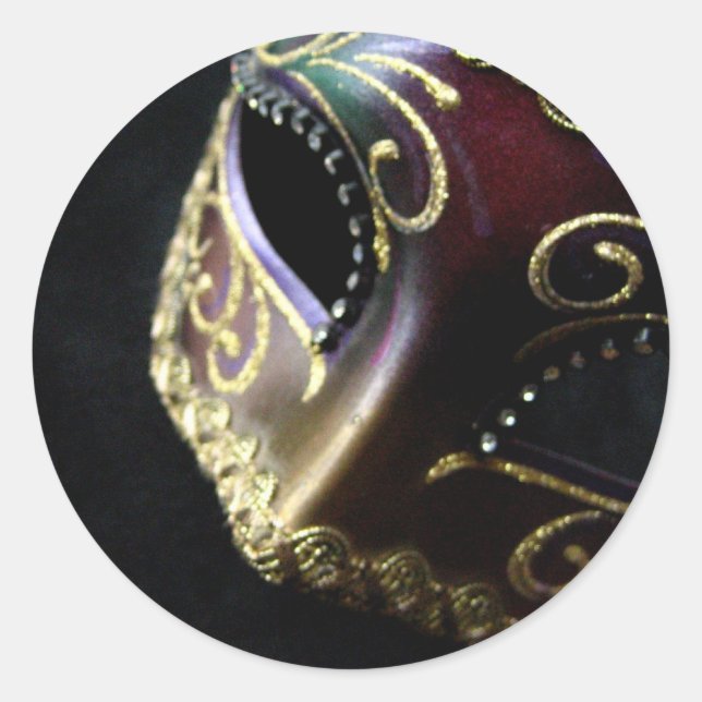 Mask Classic Round Sticker (Front)