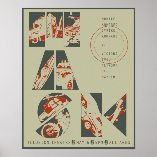 Mask concert poster #3 (Front)