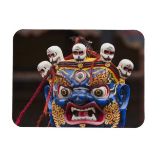 Mask dance performance at Tshechu Festival 2 Magnet