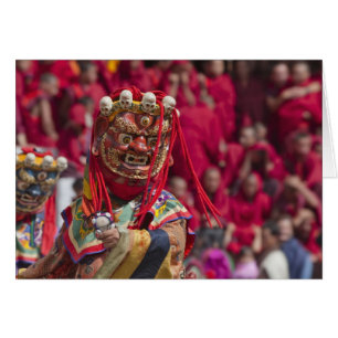 Mask dance performance at Tshechu Festival 3
