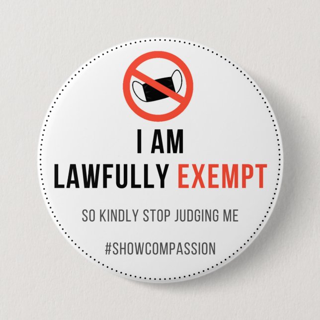 Mask exemption badge (Front)