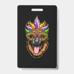 Mask German Shepherd ID Badge