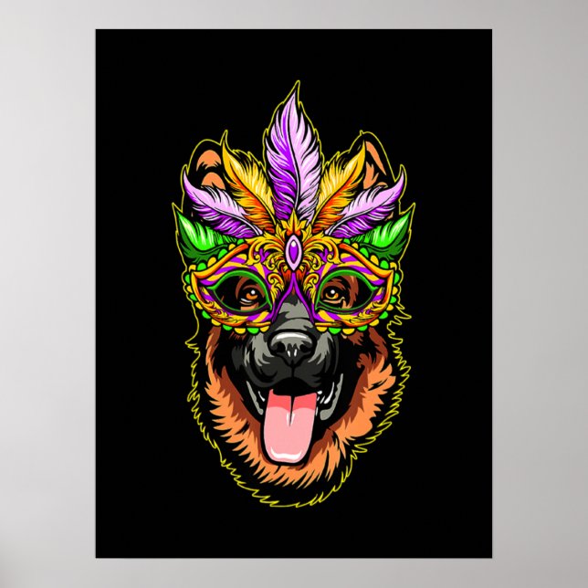 Mask German Shepherd Poster (Front)