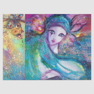 MASK IN BLUE / Venetian Masquerade Masks Tissue Paper