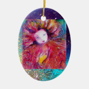 MASK IN RED, Monogram Ceramic Ornament