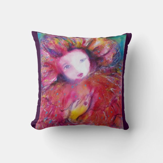 MASK IN RED  / Venetian Masquearde Ball Cushion (Front)