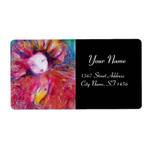 MASK IN  RED Venetian Masquerade Black