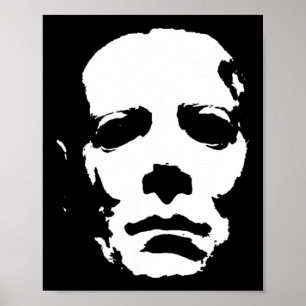 Mask Killer Classic Horror Movie Lover Halloween Poster