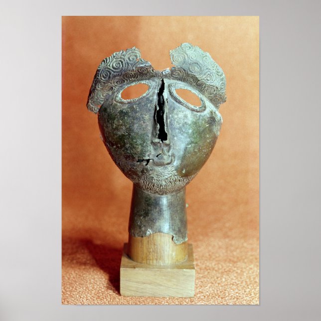 Mask of a Pyrenean divinity, from Montouse Poster (Front)