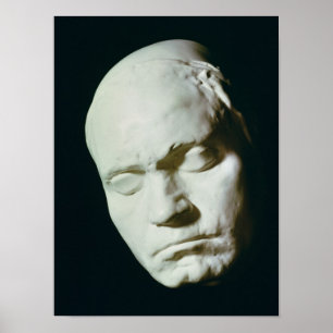 Mask of Beethoven,taken from life at the age of Poster