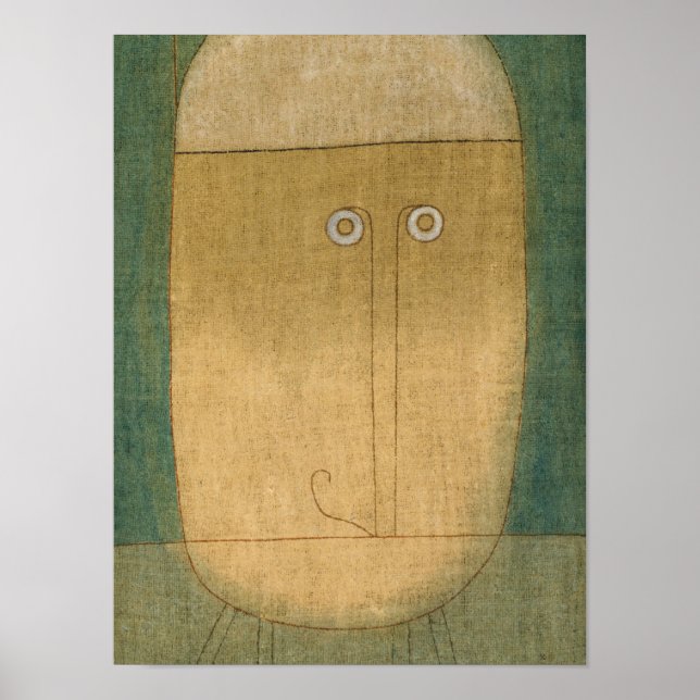 Mask of Fear, 1932 by Paul Klee Poster (Front)