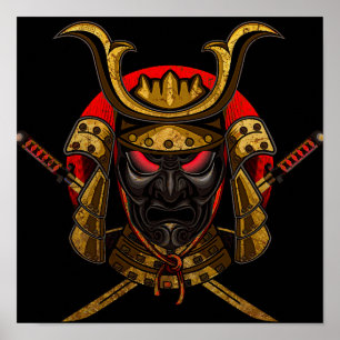 Mask of samurai Poster