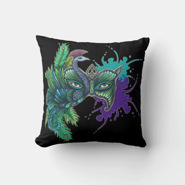 Mask - Peacock Cushion (Front)
