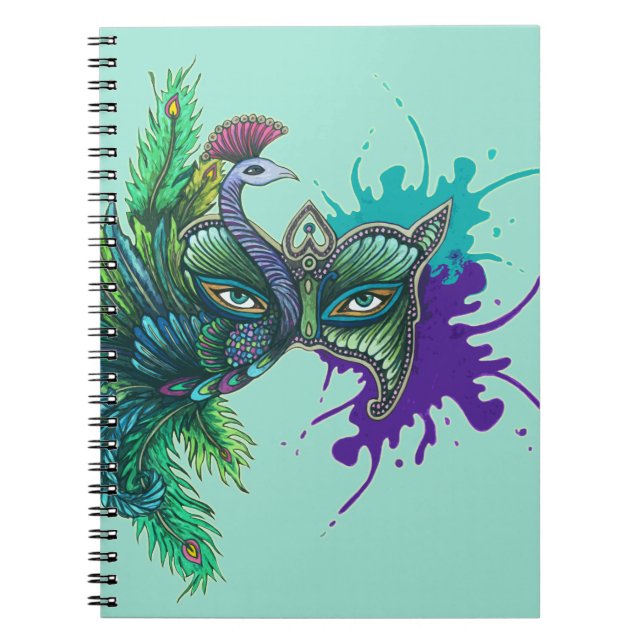 Mask - Peacock Notebook (Front)