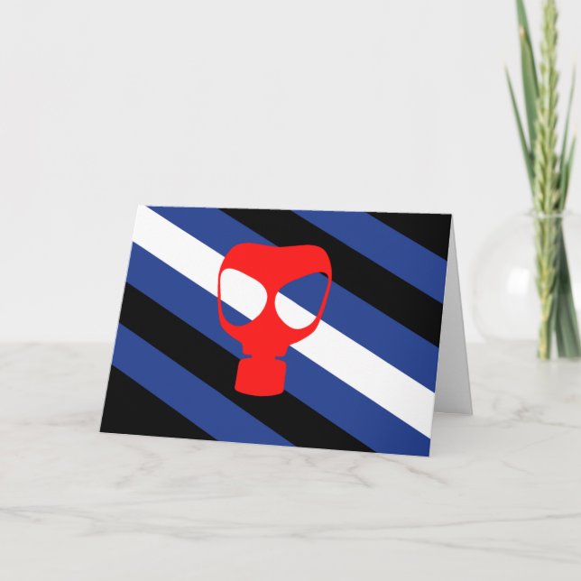 Mask Pride Flag Holiday Card (Front)