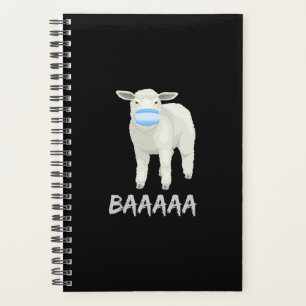 Mask sheep Funny sheep with face mask design Planner