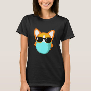 Mask Social Distancing Animal Corgi T-Shirt